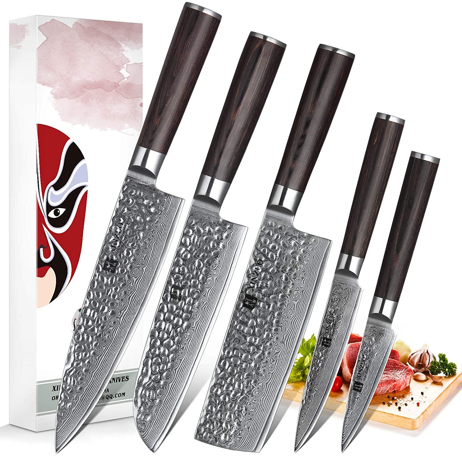 damascus steel kitchen knives | allaroundthekitchen