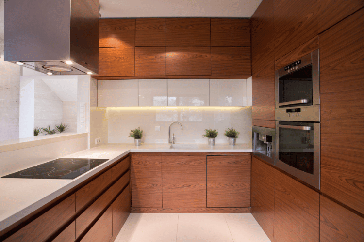 Handle less Cabinets for Italian kitchen